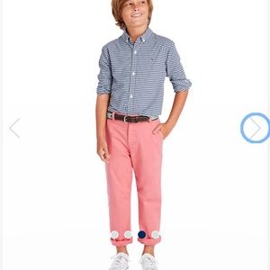 NWT Vineyard Vines boys gingham blue shirt